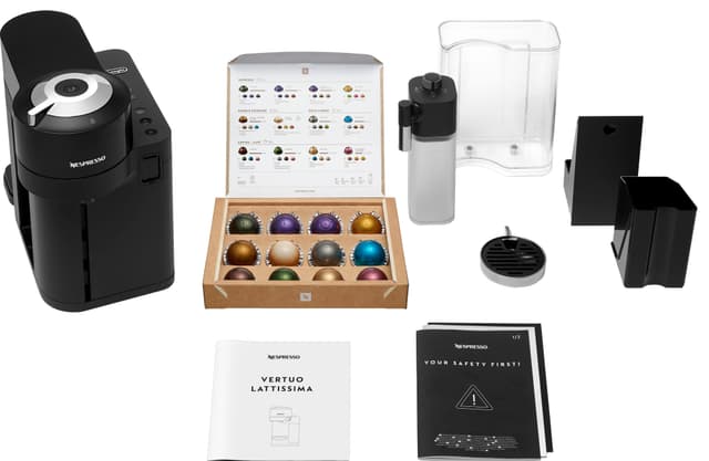 Nespresso Vertuo Lattissima kaffemaskine fra Delonghi ENV300.B(sort)