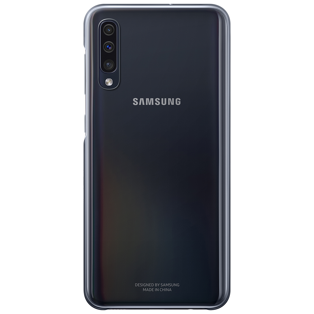 Coque rigide noire et transparente Evolution Samsung pour Galaxy A50 A505