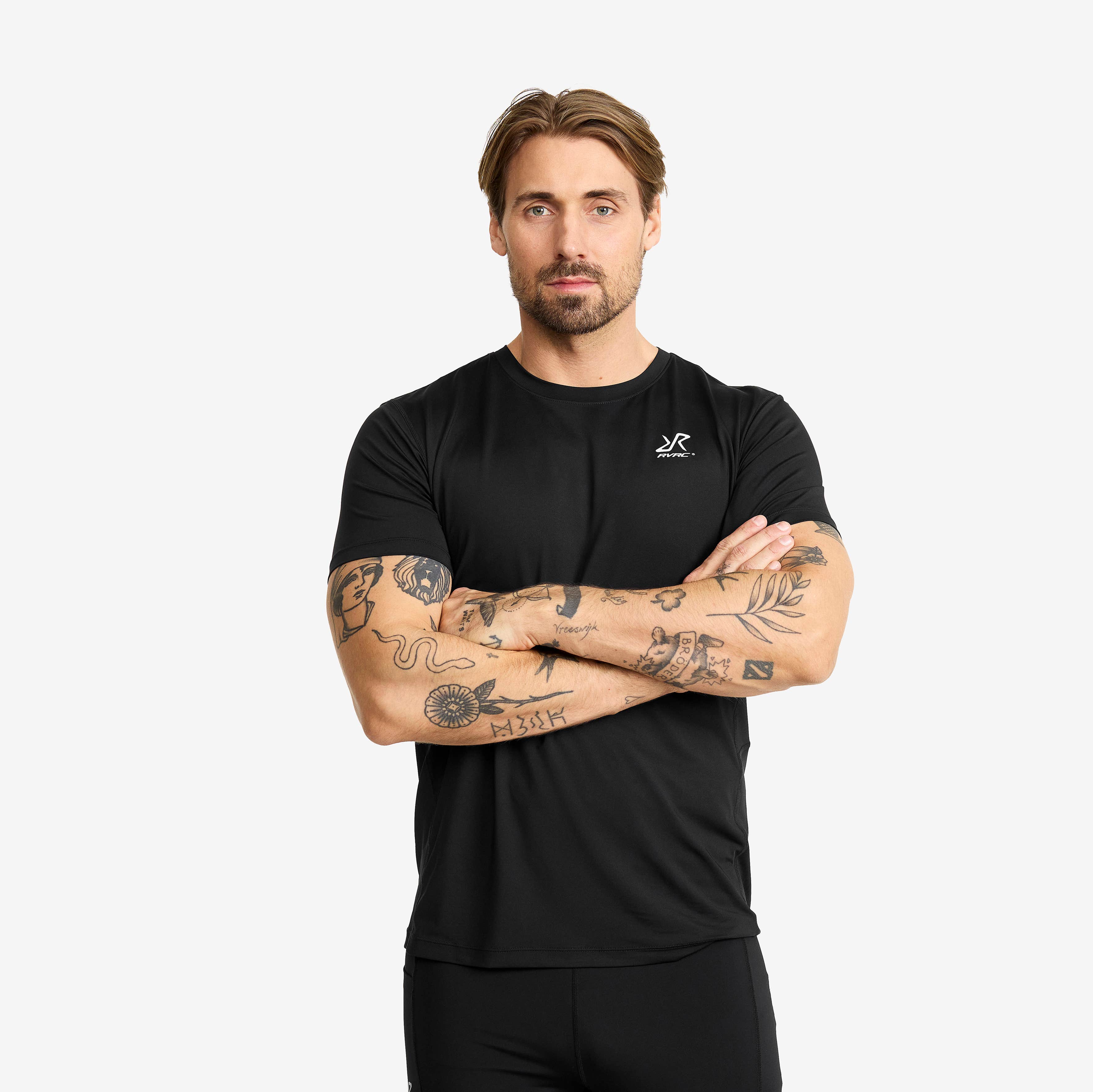 Stride Active T-shirt Herre Black