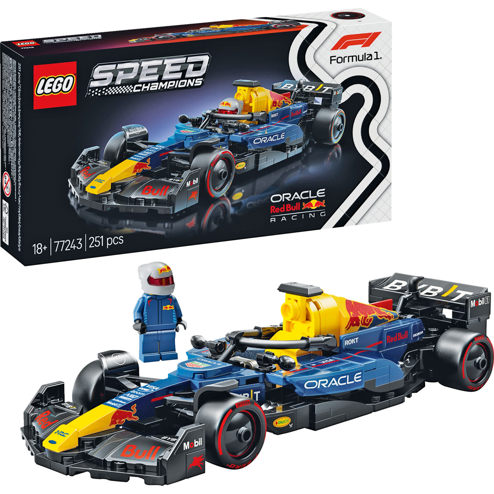 LEGO Speed Champion Oracle Red Bull Racing RB20 F1 Rennauto 77243