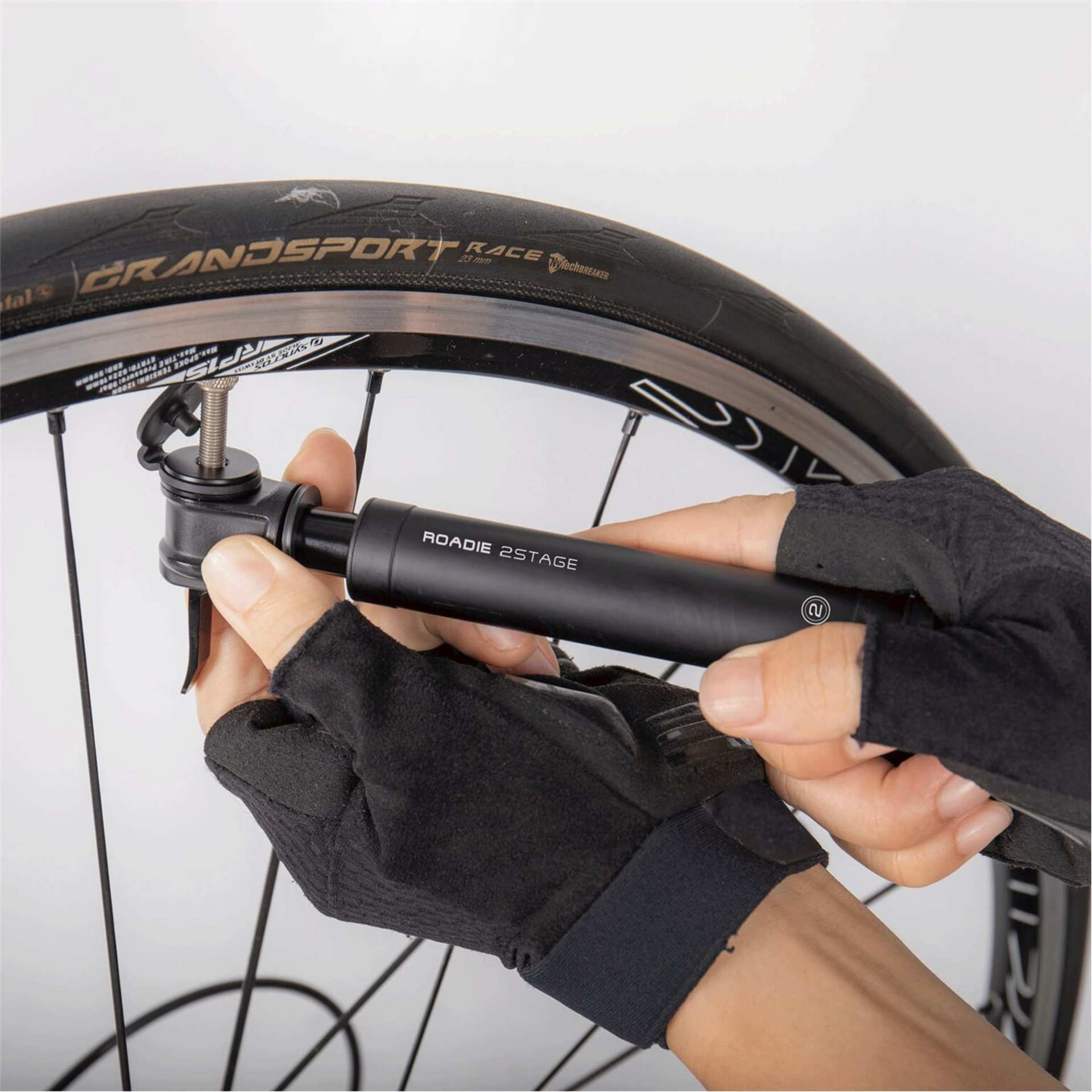 Topeak Roadie 2-Stage Minipomp Zwart