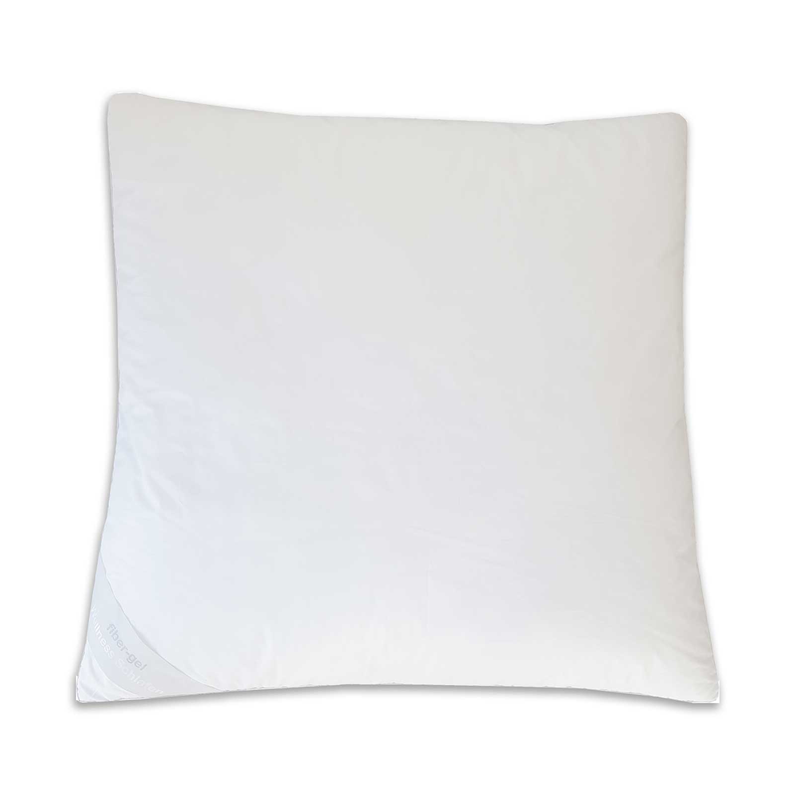 Wellness-Kopfkissen mit 3 Kammern - Gel-Faser Daunen und Federn - 80x80 cm