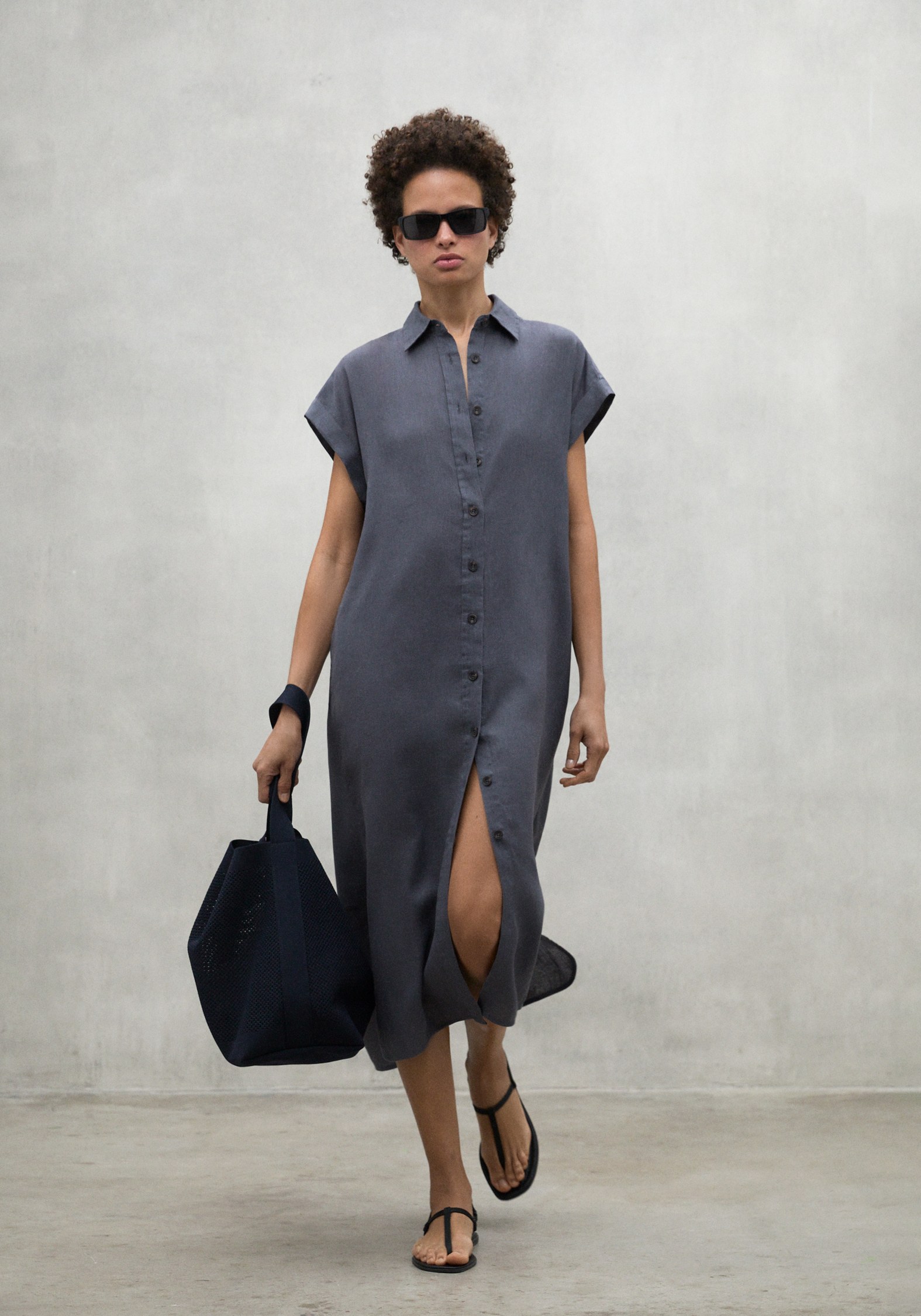 Ecoalf Kleid Amatista Dress Storm Grey