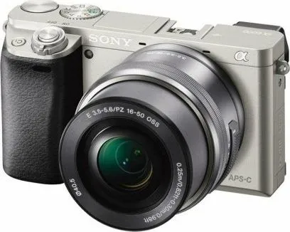 Sony a6100 ILCE-6100L - Digitalkamera - spejlløst - 24.2 MP - APS-C - 4K / 30 fps - 3x optisk zoom 16-50 mm objektiv - Wi-Fi, NFC, Bluetooth - sølv