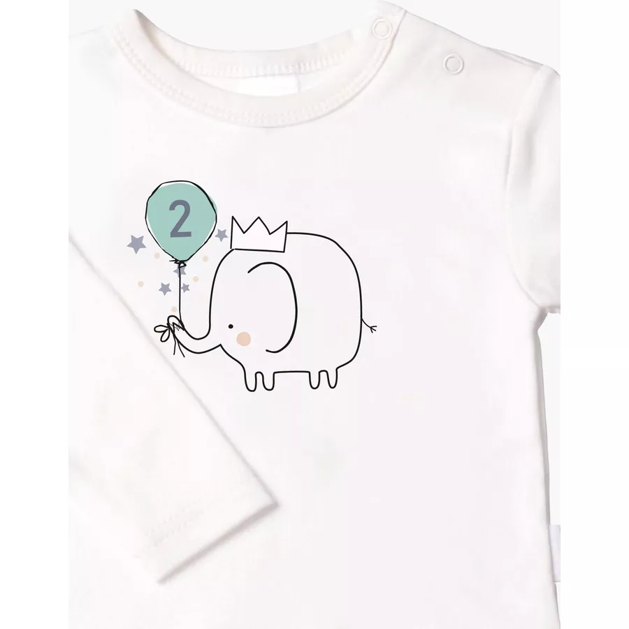 Liliput Langarmshirt Elefant 2 ecru