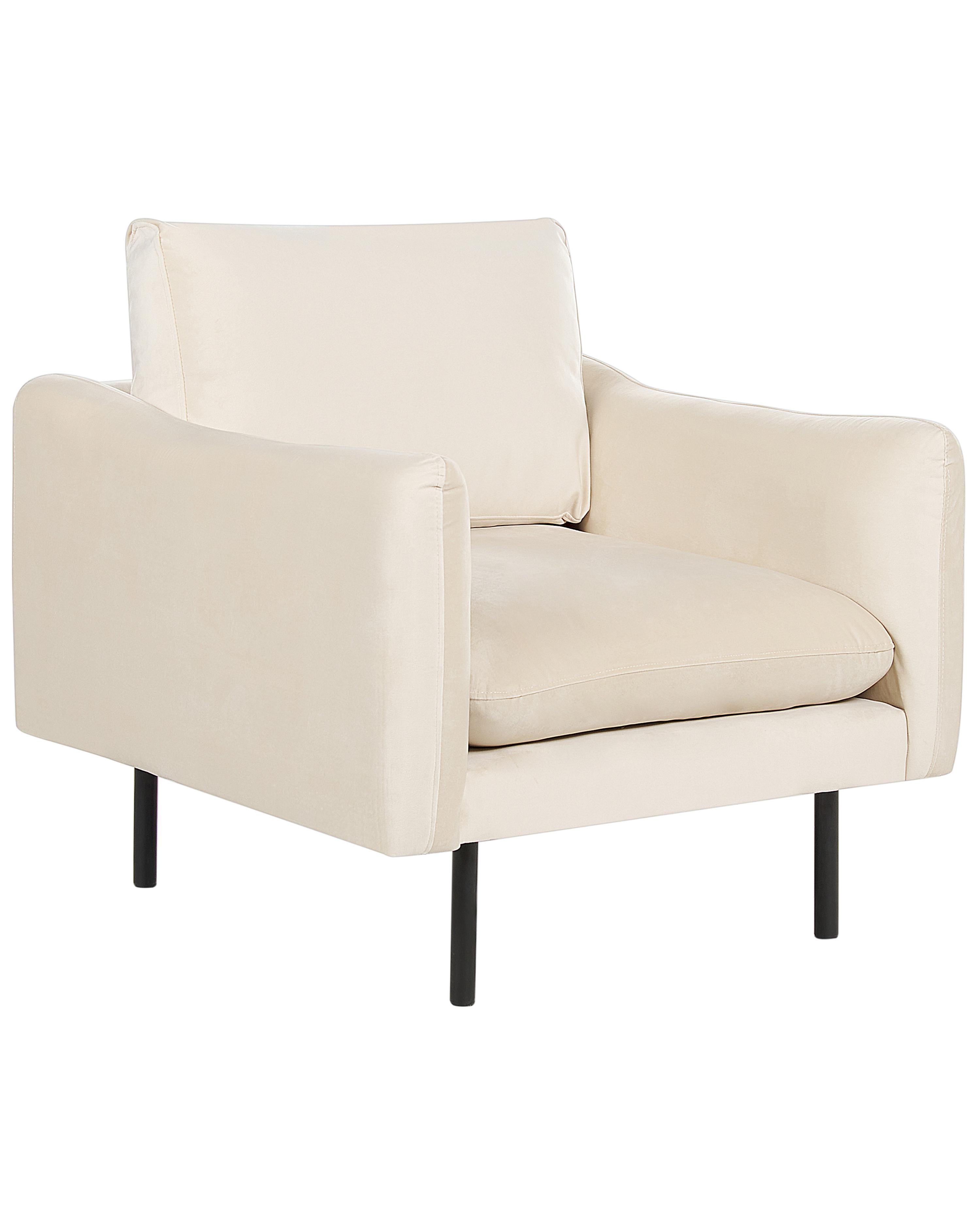 Fauteuil VINTERBRO Fluweel Lichtbeige