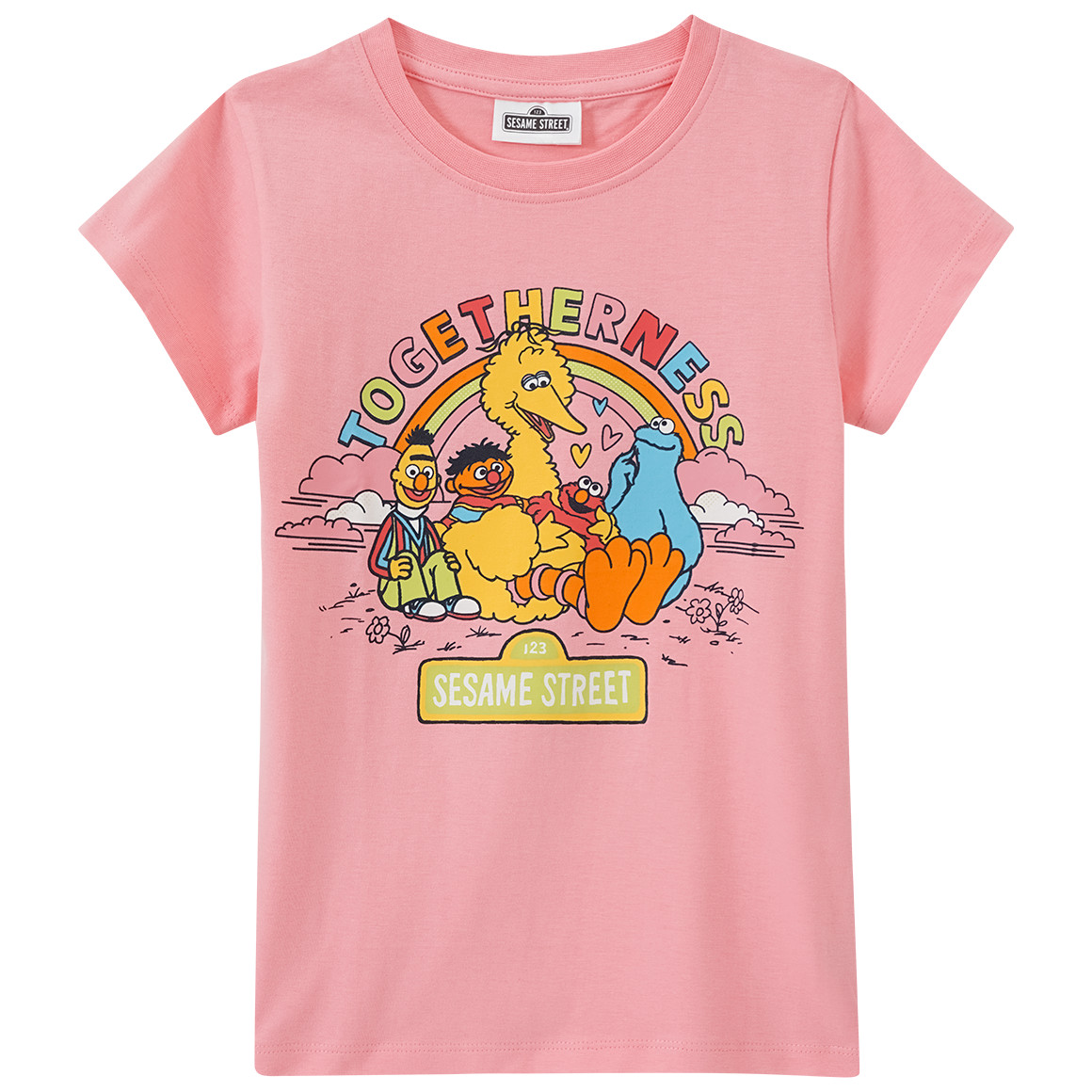 Topolino Sesamstraße T-Shirt mit Print rosa