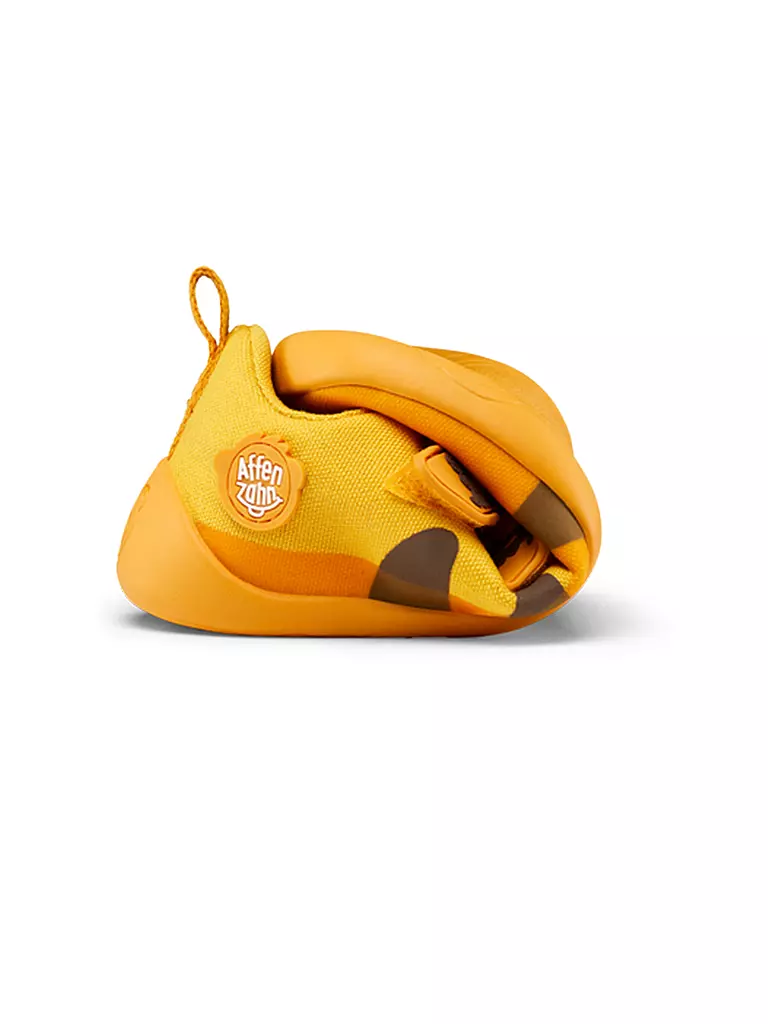 AFFENZAHN Kinder Sneaker Barfußschuh COTTON LUCKY Tiger gelb