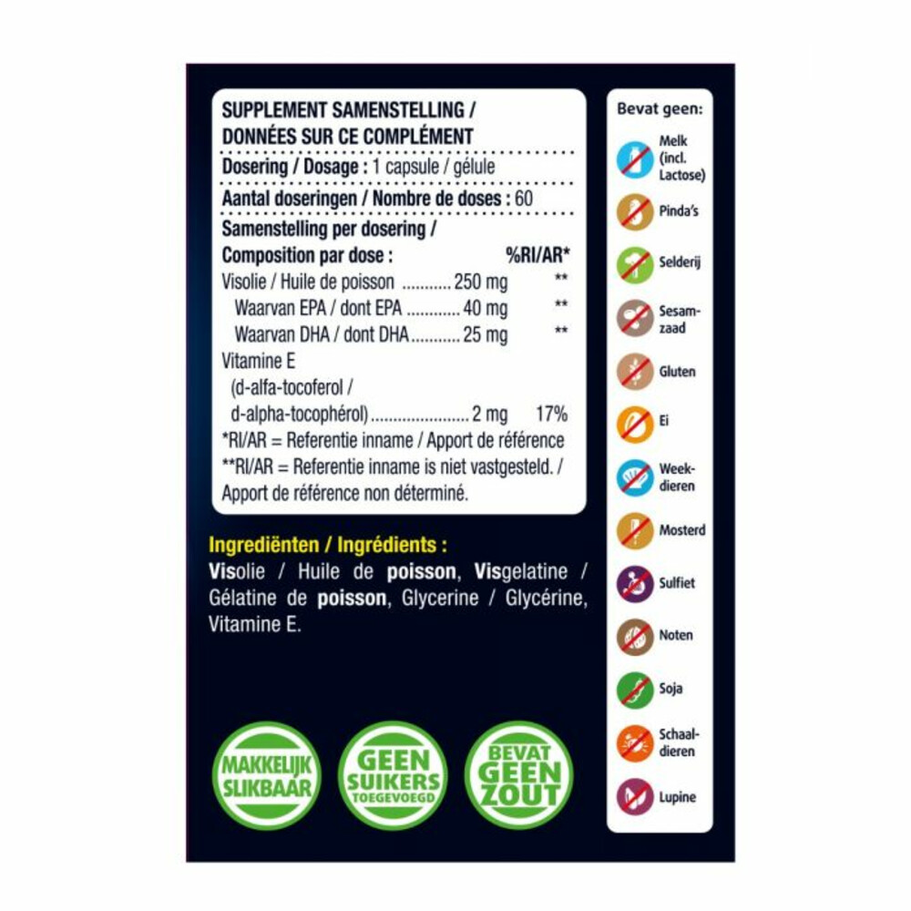 Lucovitaal Visolie Omega 3 mini softgels60 softgels