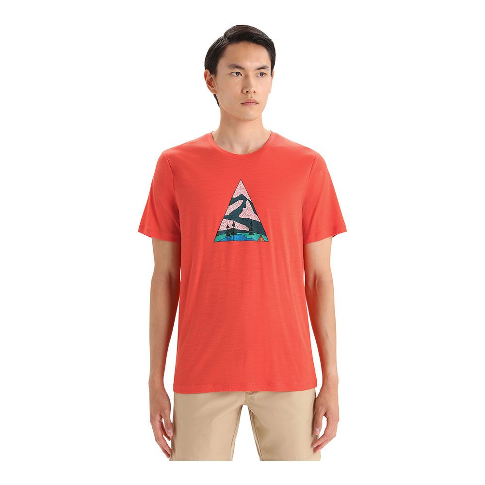 Icebreaker TECH LITE II - Tee-shirt Homme vibrant earth