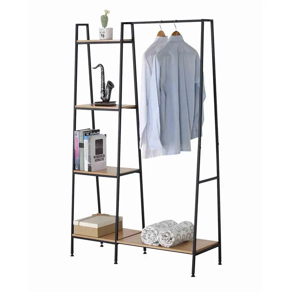 CALICOSY - Kledingkast LEXIE - Hout - 160x101x35 cm