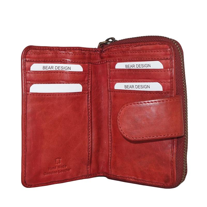 Bear Design Rits-portemonnee CL 13550 Rood