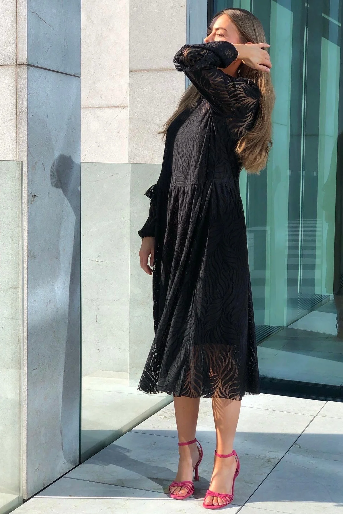 Y.A.S Yaslucianna Ls Long Lace Dress