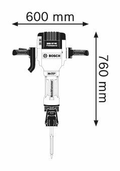 Bosch GSH 27 VC Breekhamer - 061130A000