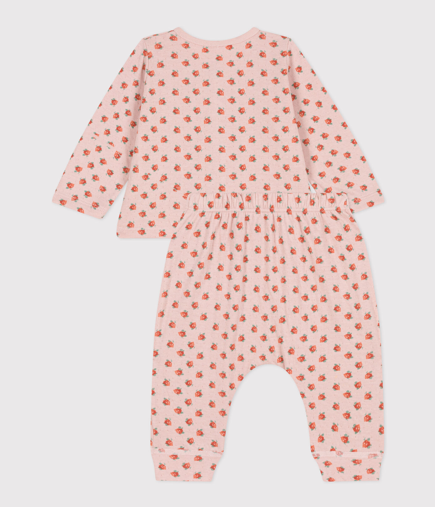 Ensemble en tubique imprimé fleuri bébé