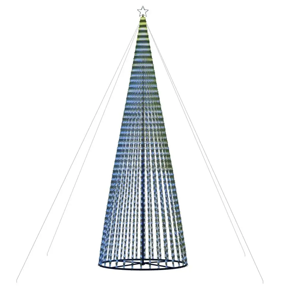 vidaXL LED-kerstboom 1544 LEDs 500 cm blauw