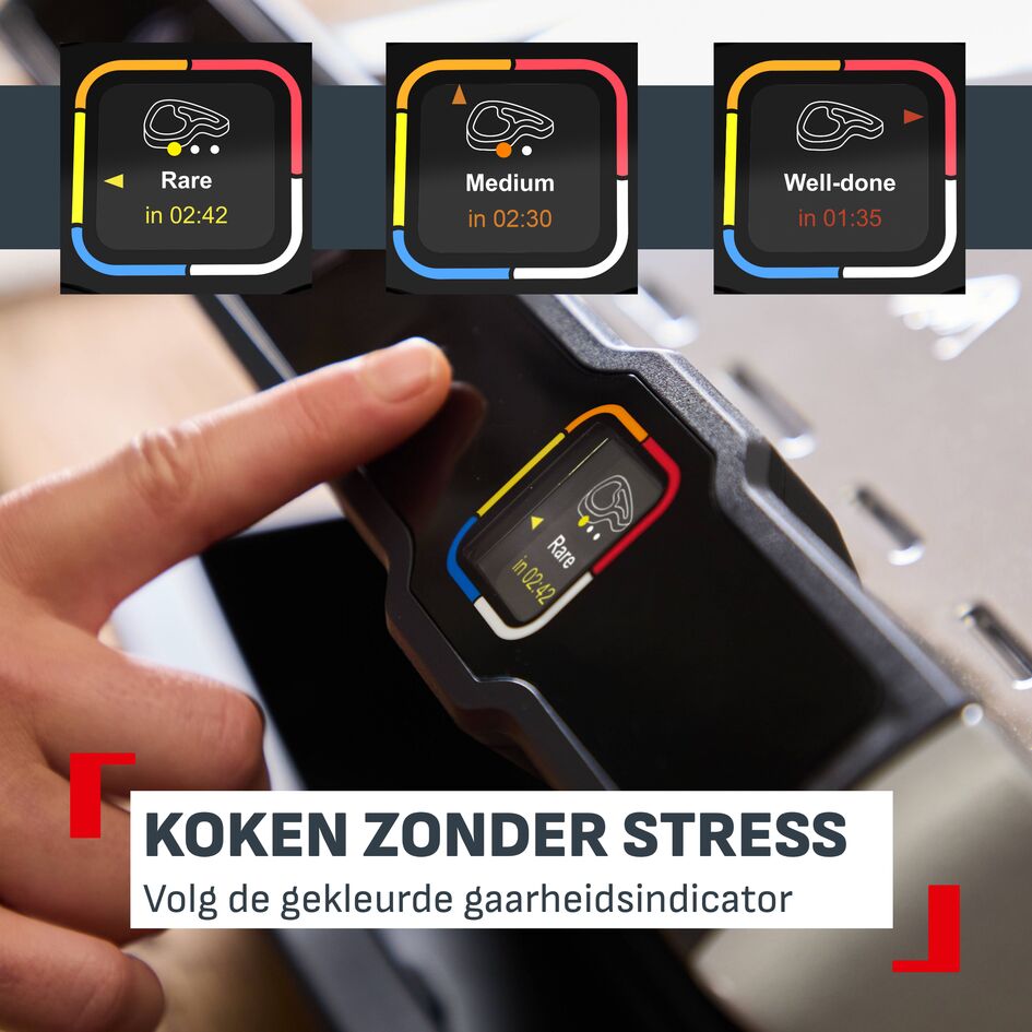 OptiGrill Elite GC750D Slimme contactgrill met digitale grillassistent  - 12 automatische programma's