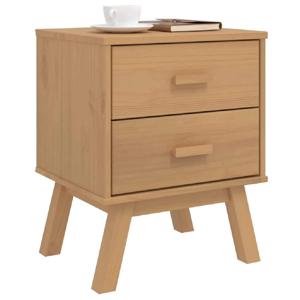 VidaXL Table de Chevet Olden 45x39x57 cm - Bois de Pin