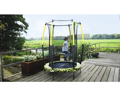 EXIT Tiggy junior trampoline met veiligheidsnet Ø 140 cm groen
