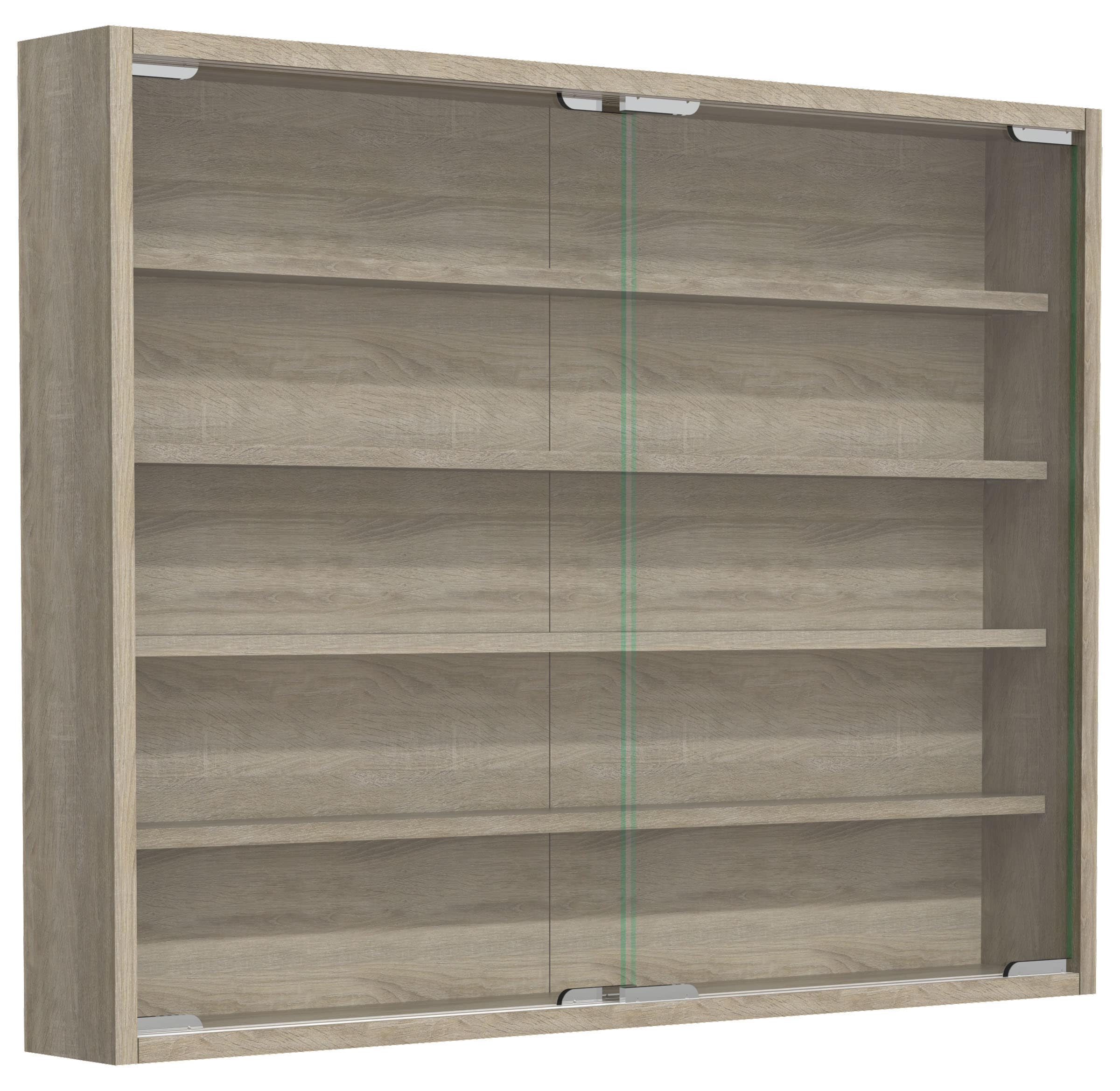VCM Holz Glas Hängevitrine Wandvitrine Sammel Deko Sammler Vitrine Agisa L