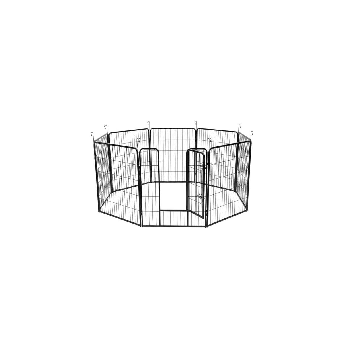 Hundehage i metall 80x80cm 8 Deler