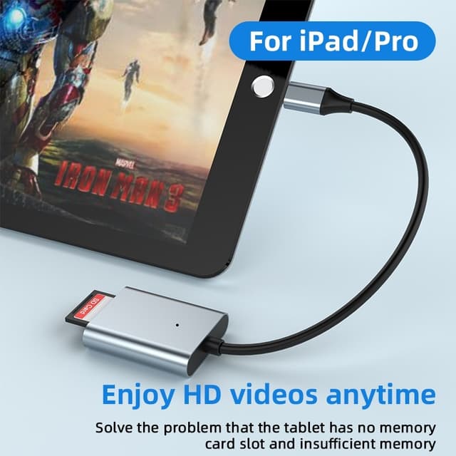 NÖRDIC USB-C 3.2 10 Gbps kortlæser SD Express 7.1 UHS-I NVME PCI-e 3.1