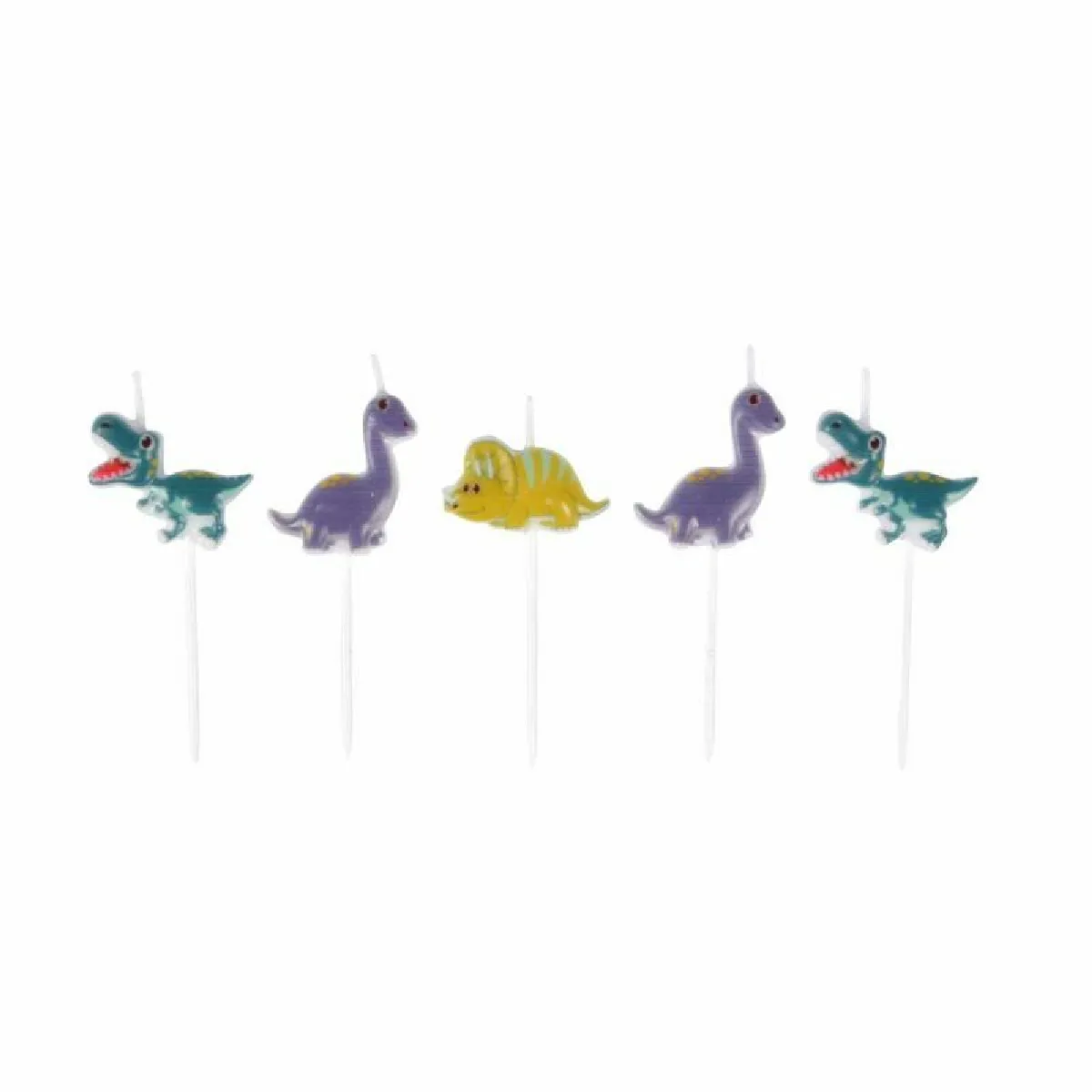 Paris Prix Happy Dino Bougies Anniversaire - Multicolore