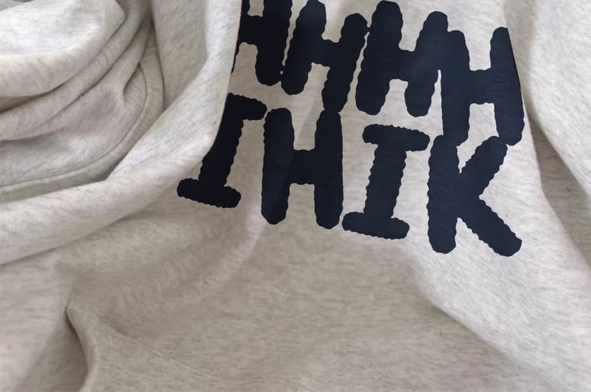 Alhambra - Losse hoodie met letters