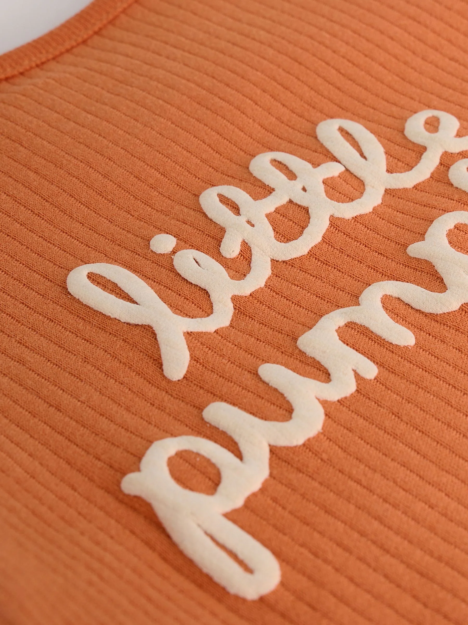 Oranje - Baby bodysuit met Lange mouwen en mutsje voor Halloween Set