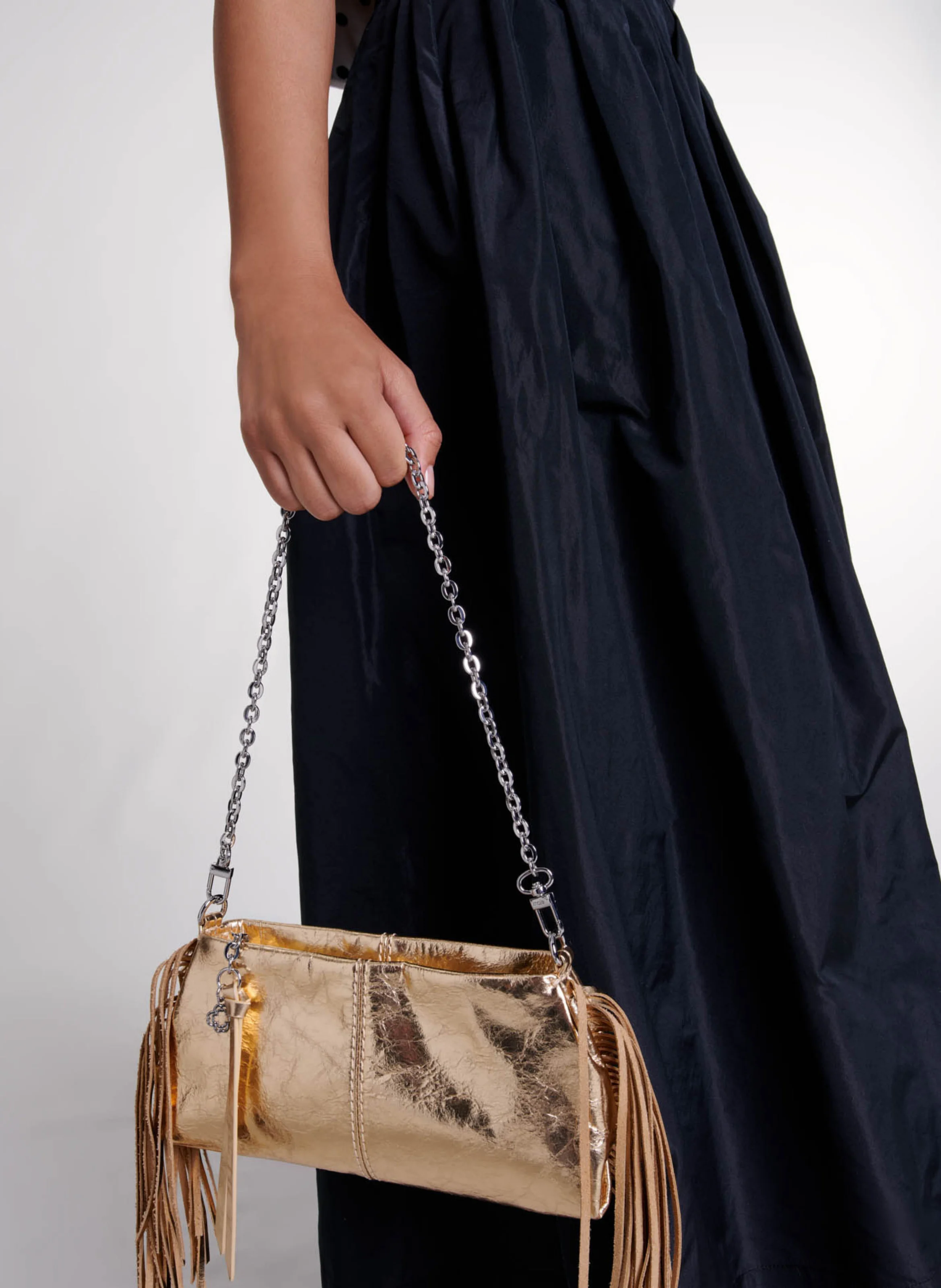 MISS M POUCH - Pochette en cuir métallique | Doré