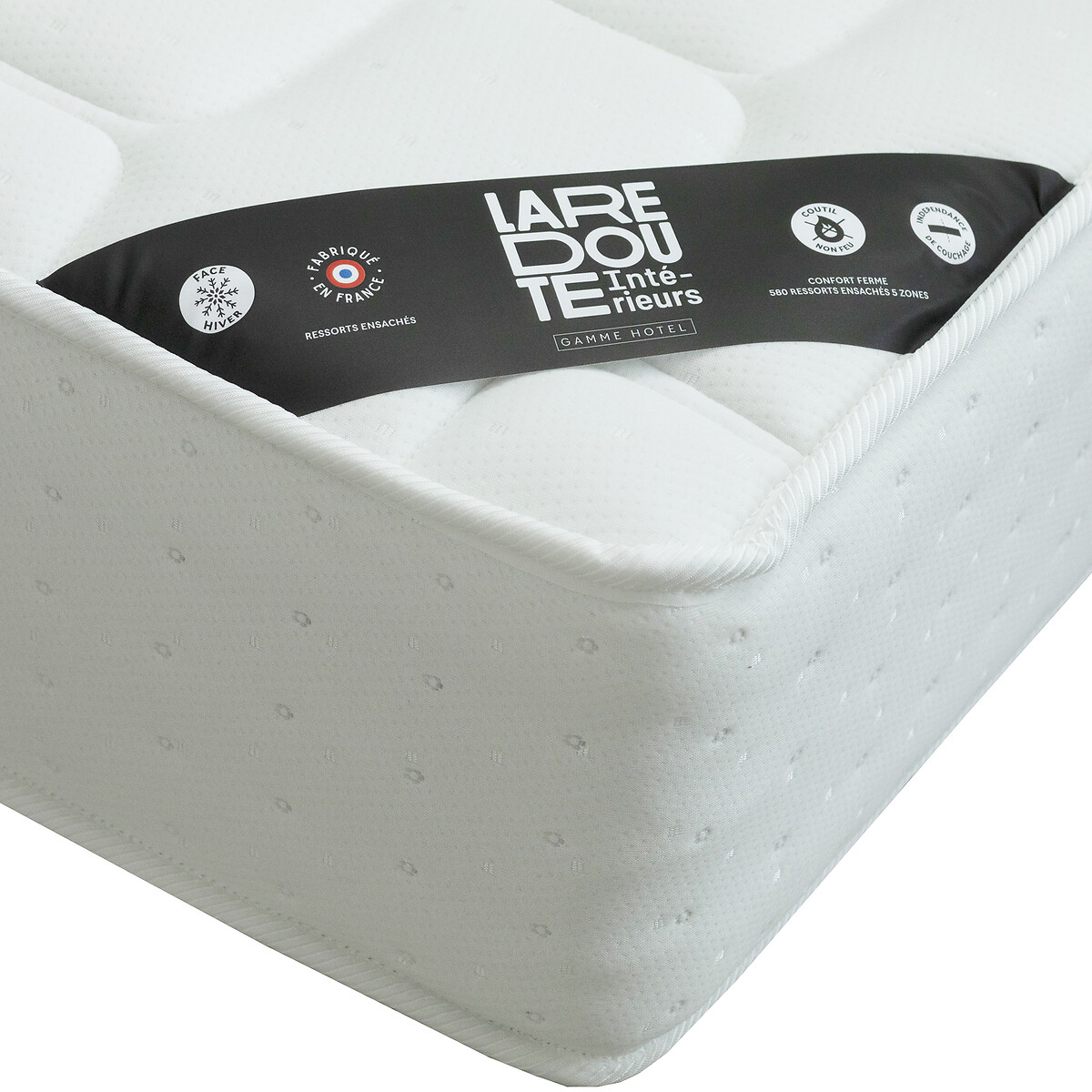 LA REDOUTE INTERIEURS<br>Colchão de molas ensacadas, 5 zonas, tratamento ignífugo