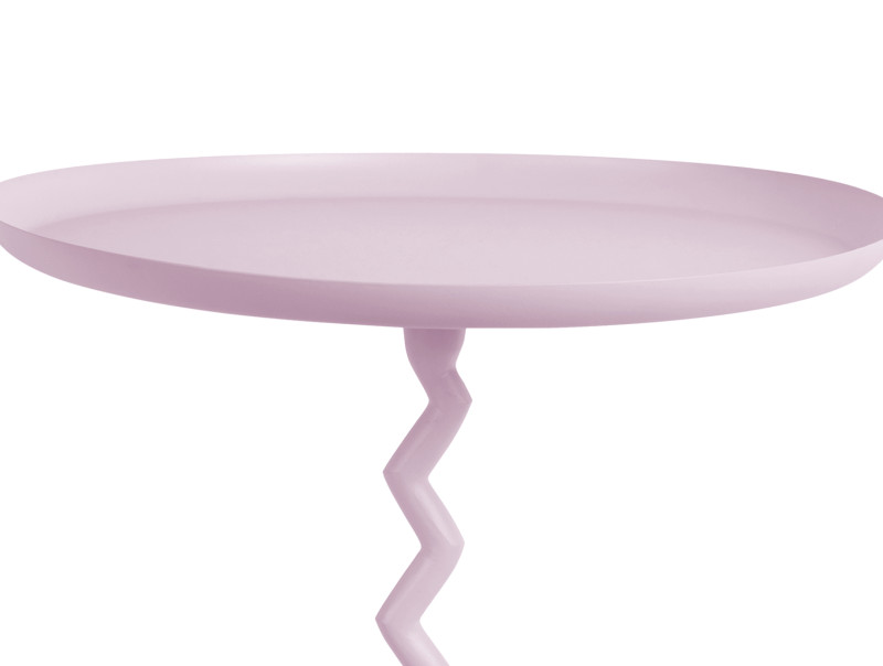 Side Table Zig Zag Medium LM2255RD Red ochre