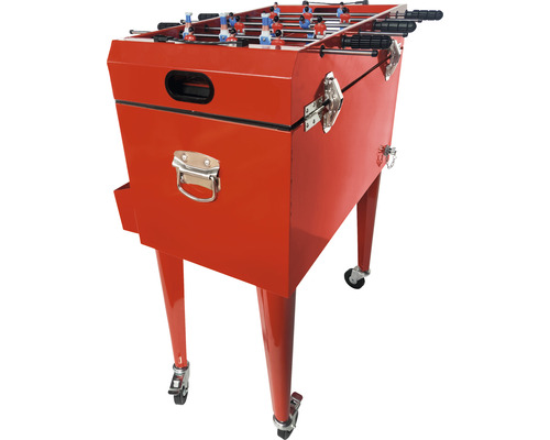 Koelbox axi cooler met tafelvoetbal rood