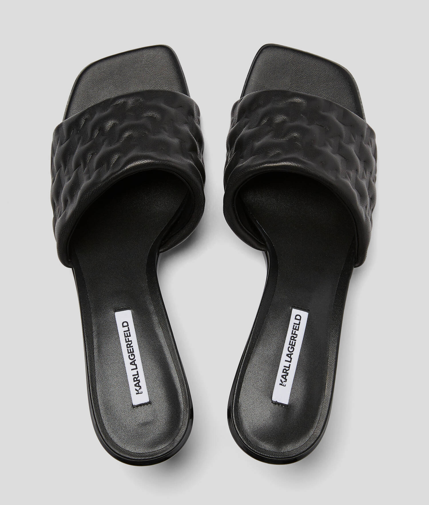 SANDALES À PETIT TALON KL MONOGRAM