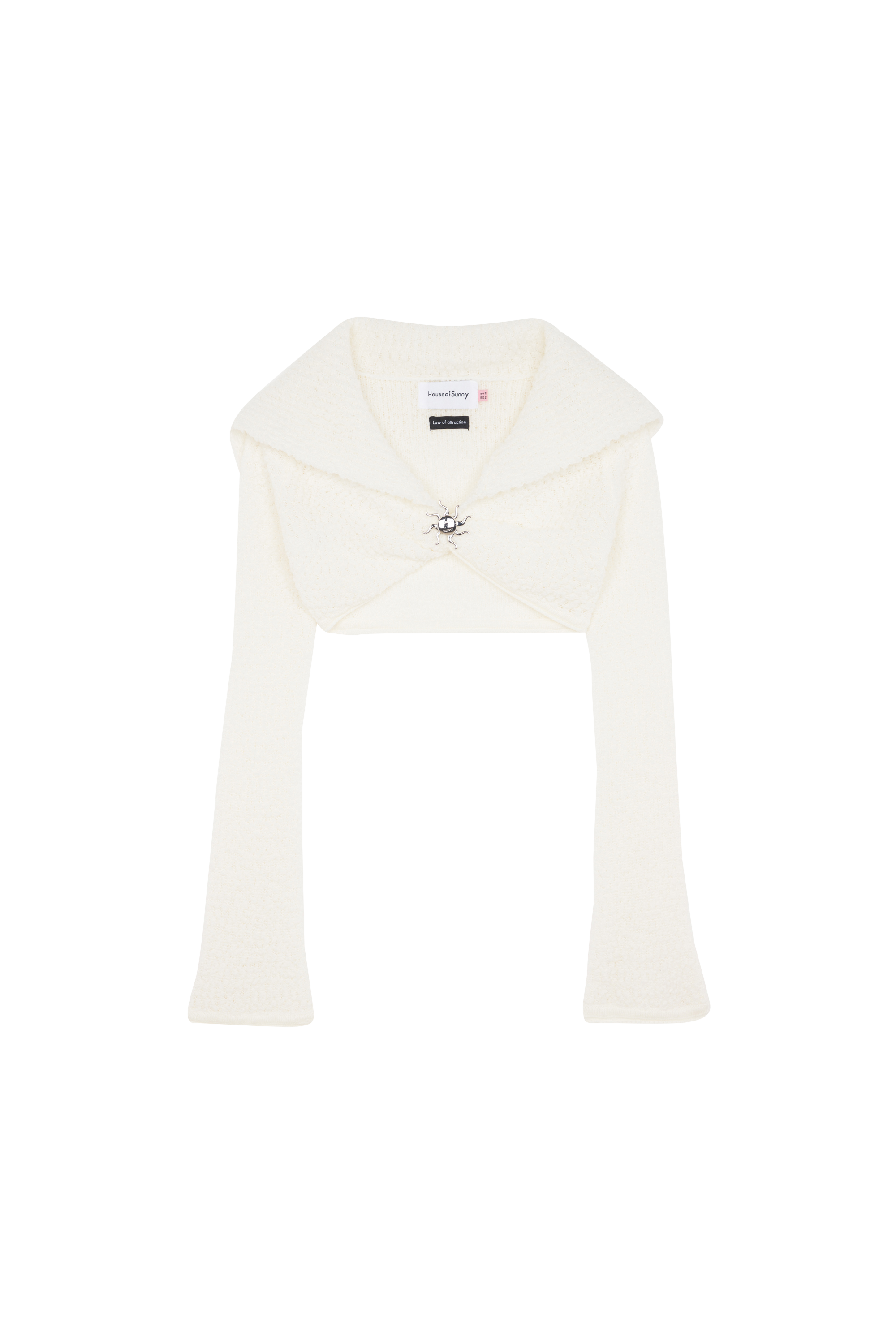 HOUSE OF SUNNY Top SAIL KNIT Blanc