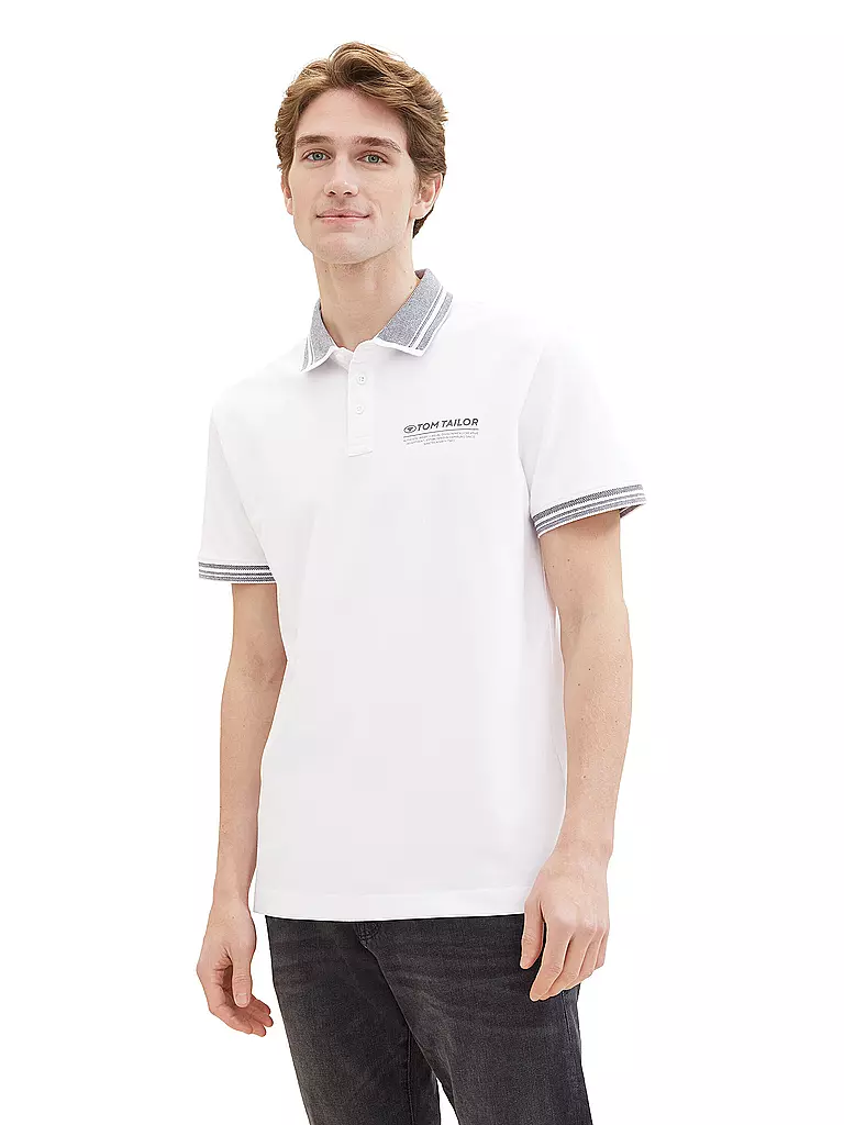 TOM TAILOR Poloshirt weiss
