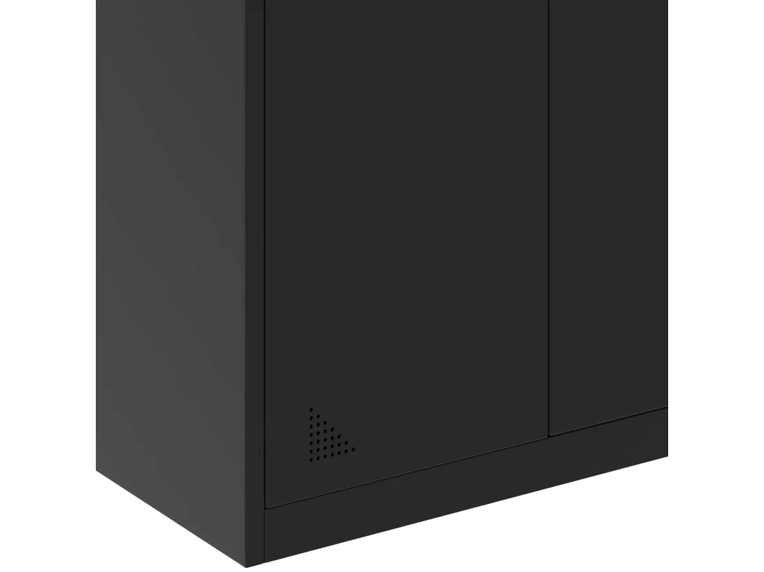 YITAHOME Armoires de Rangement de Bureau, Acier allié, Noir