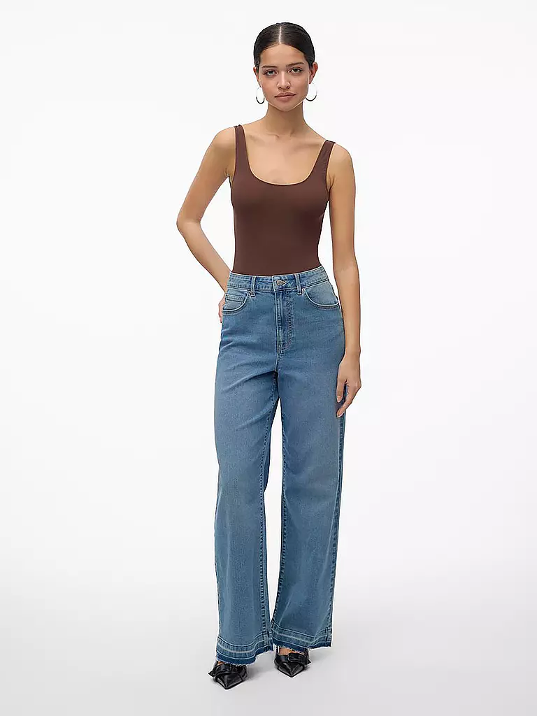 VERO MODA Jeans Wide Leg VMKATHY blau