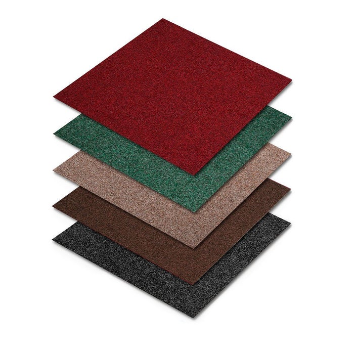 Naaldvilt tapijttegels Jazz - Glad - Zelfleggend - 50x50 cm - Beige