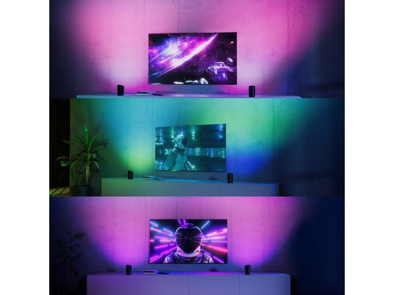 Philips Hue Play Wallwasher singel Schwarz Play Wallwasher mit ColorCast Funktion