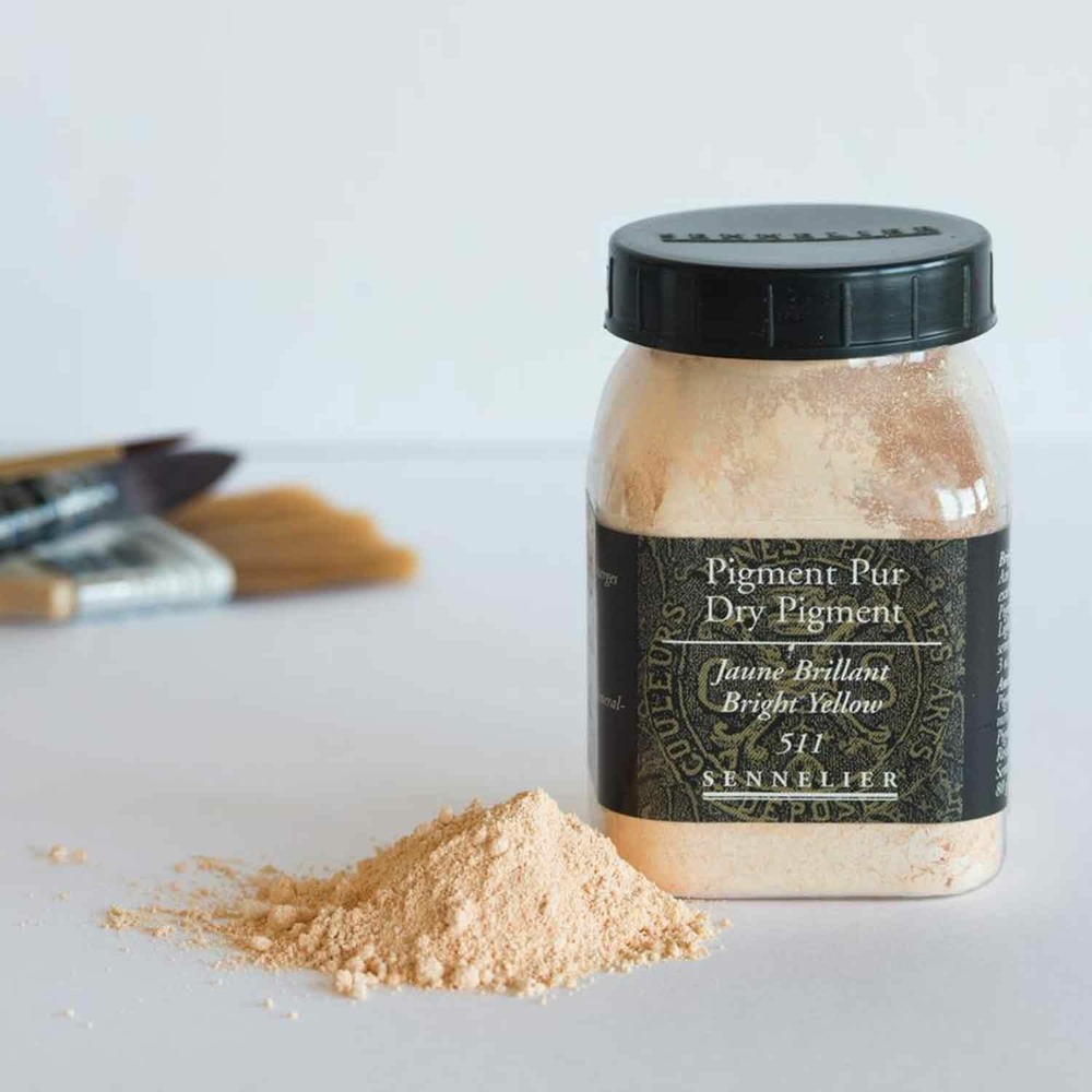 Pigment pour création de peinture - pot 80 g - jaune brillant