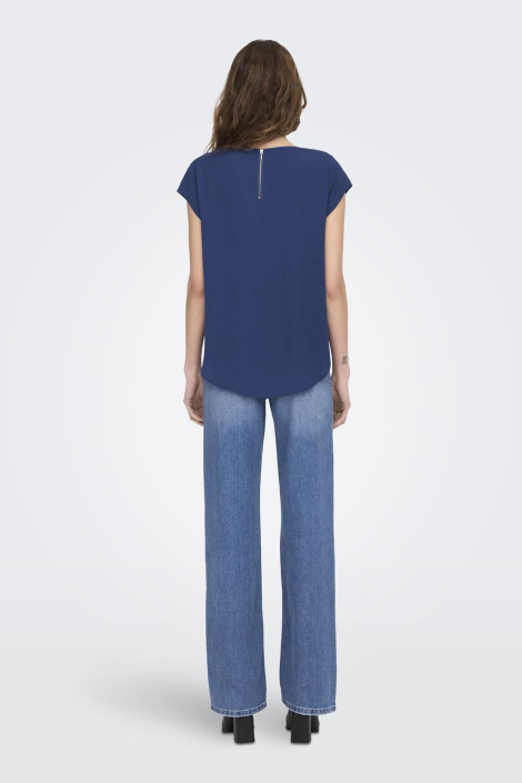 Only blauwe dames t-shirt