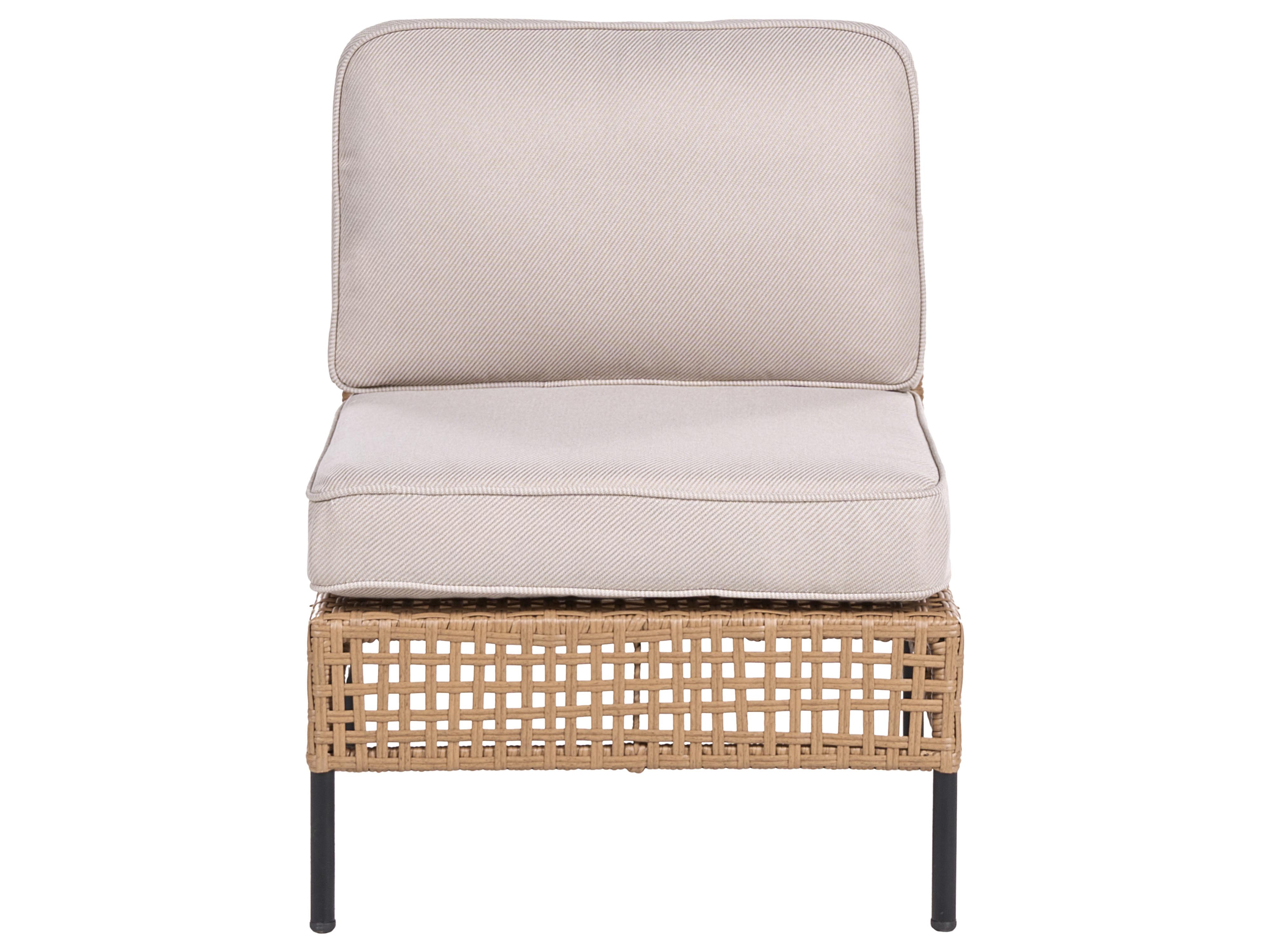 Loungeset met tafel 6-zits OMEGANA modulair PE rotan Lichtbeige