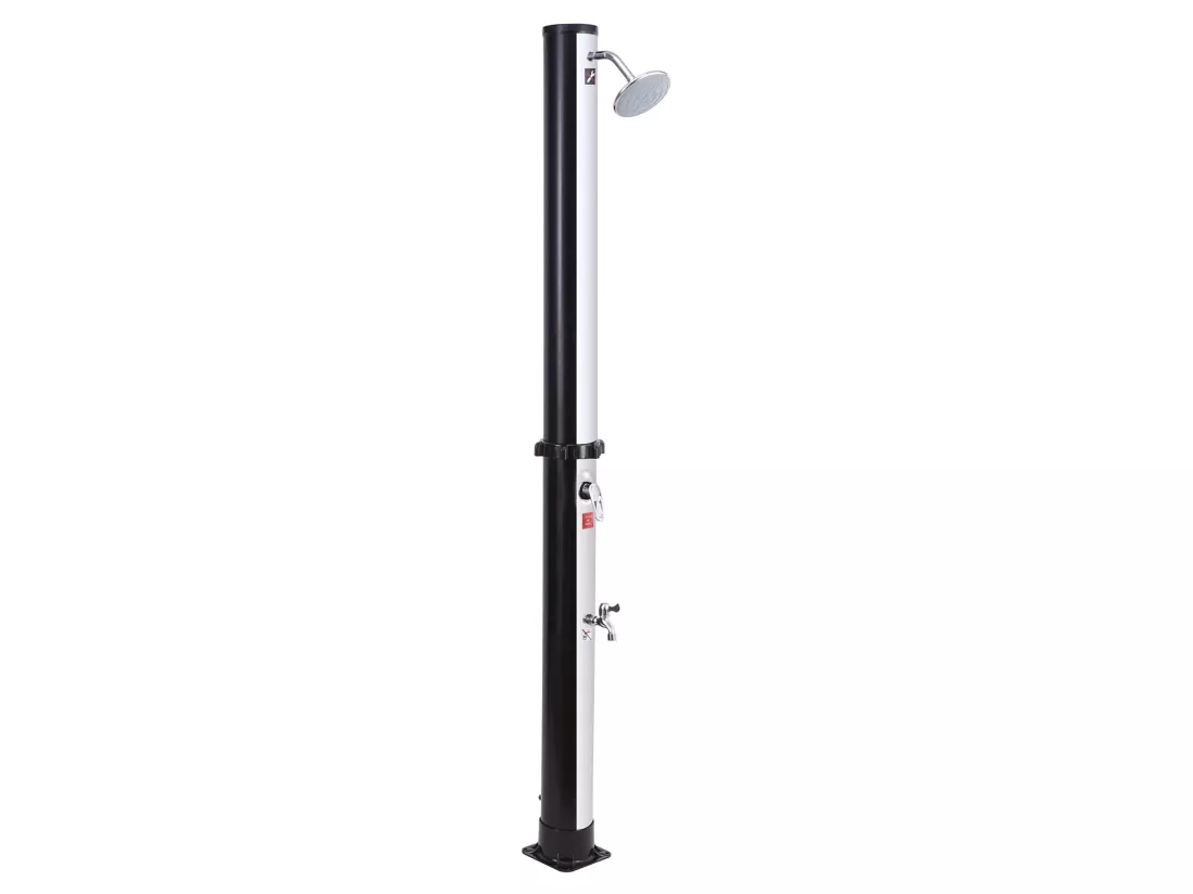 Douche solaire MOOREA noire et argent 18L