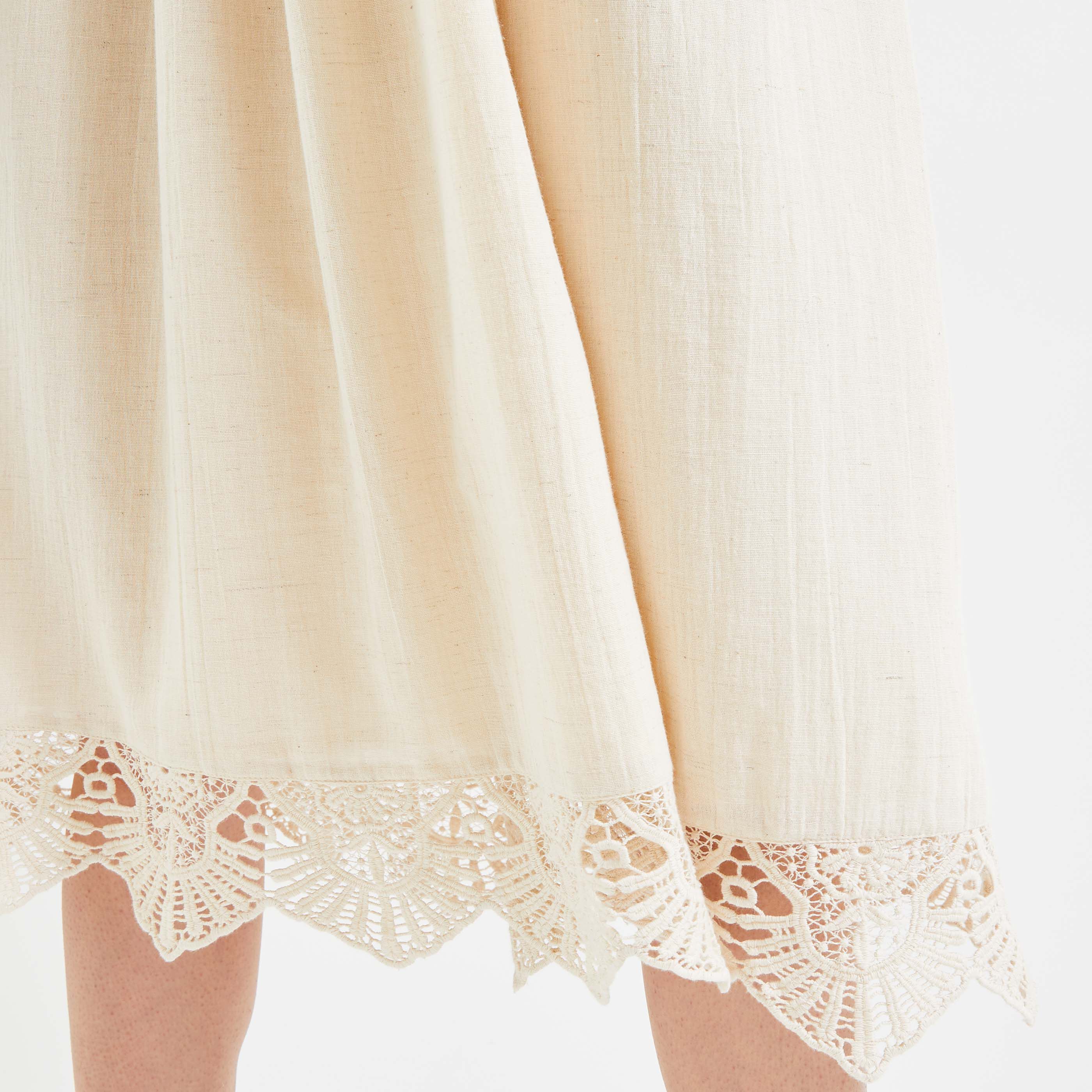 Robe à bretelles femme - BEIGE