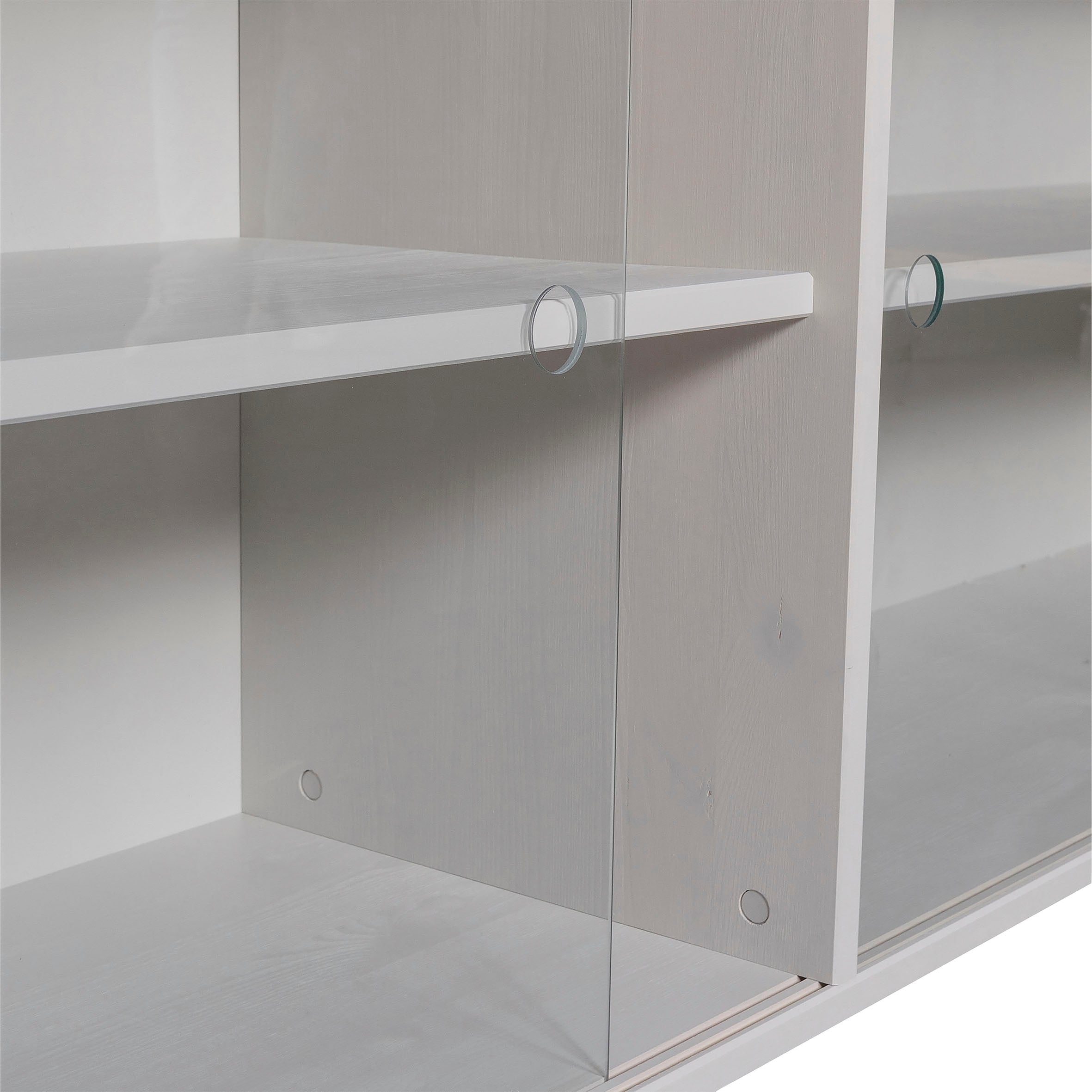 WOOOD Aufsatzschrank »Klink« mit durchsichtigen Schiebetüren, H 60 cm x B 200 cm