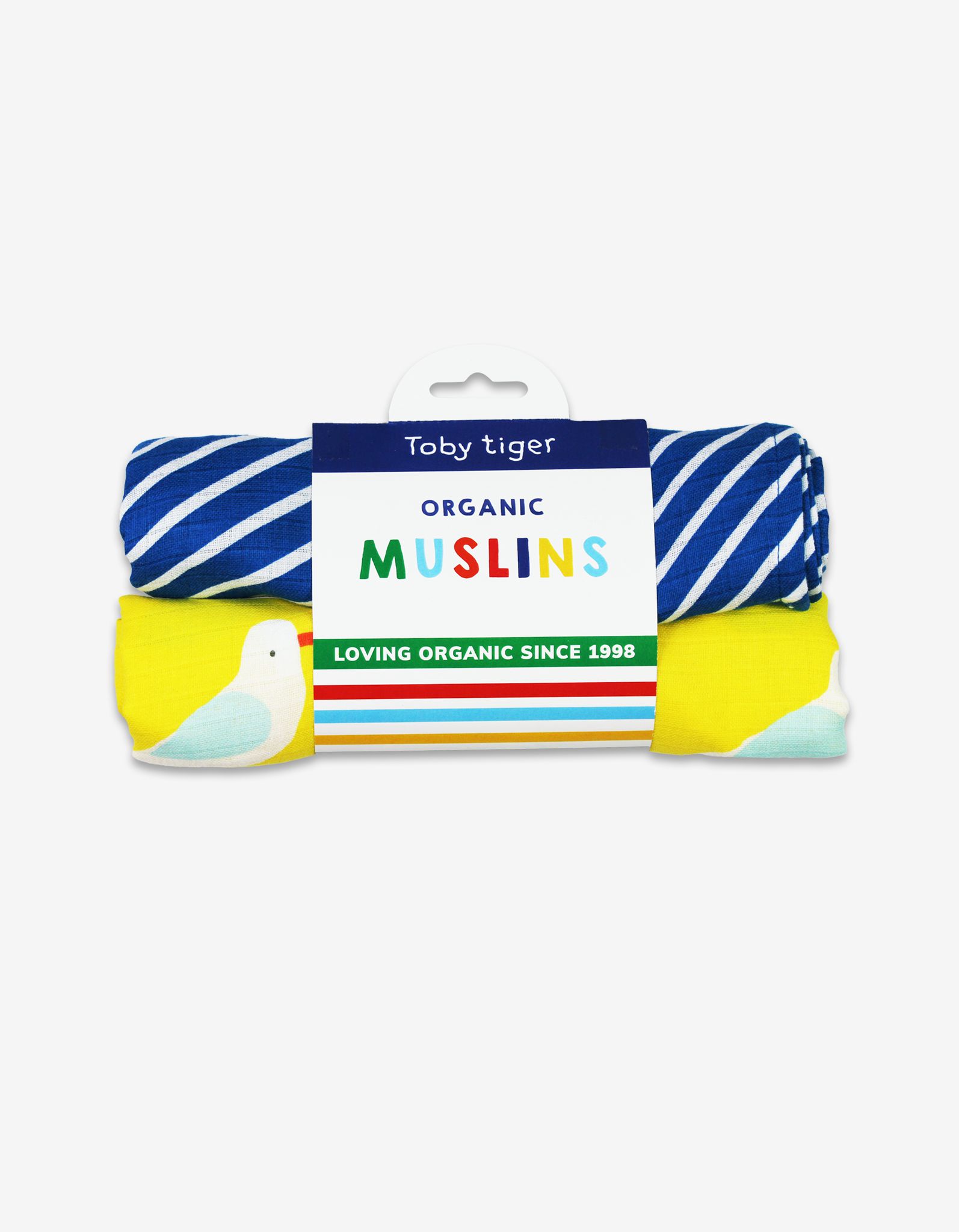 Toby Tiger Musselintücher 2er-Pack mit Möwenmotiv