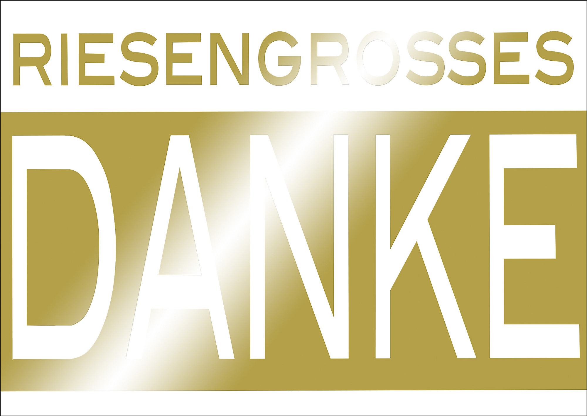 Postkarte 'Riesengroßes Danke' günstig bestellen