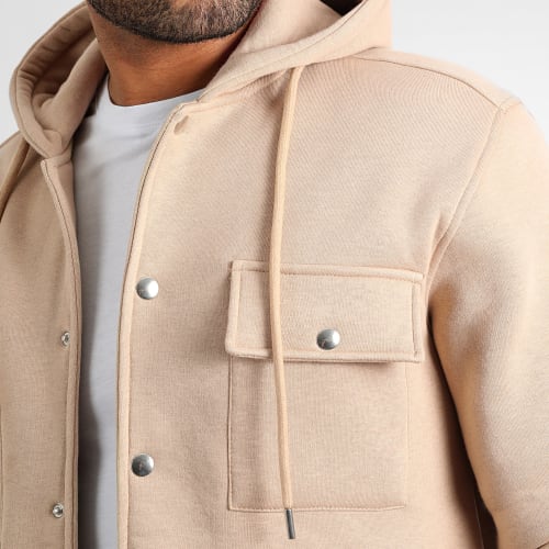 Surchemise Unie Avec Capuche 2784 Beige