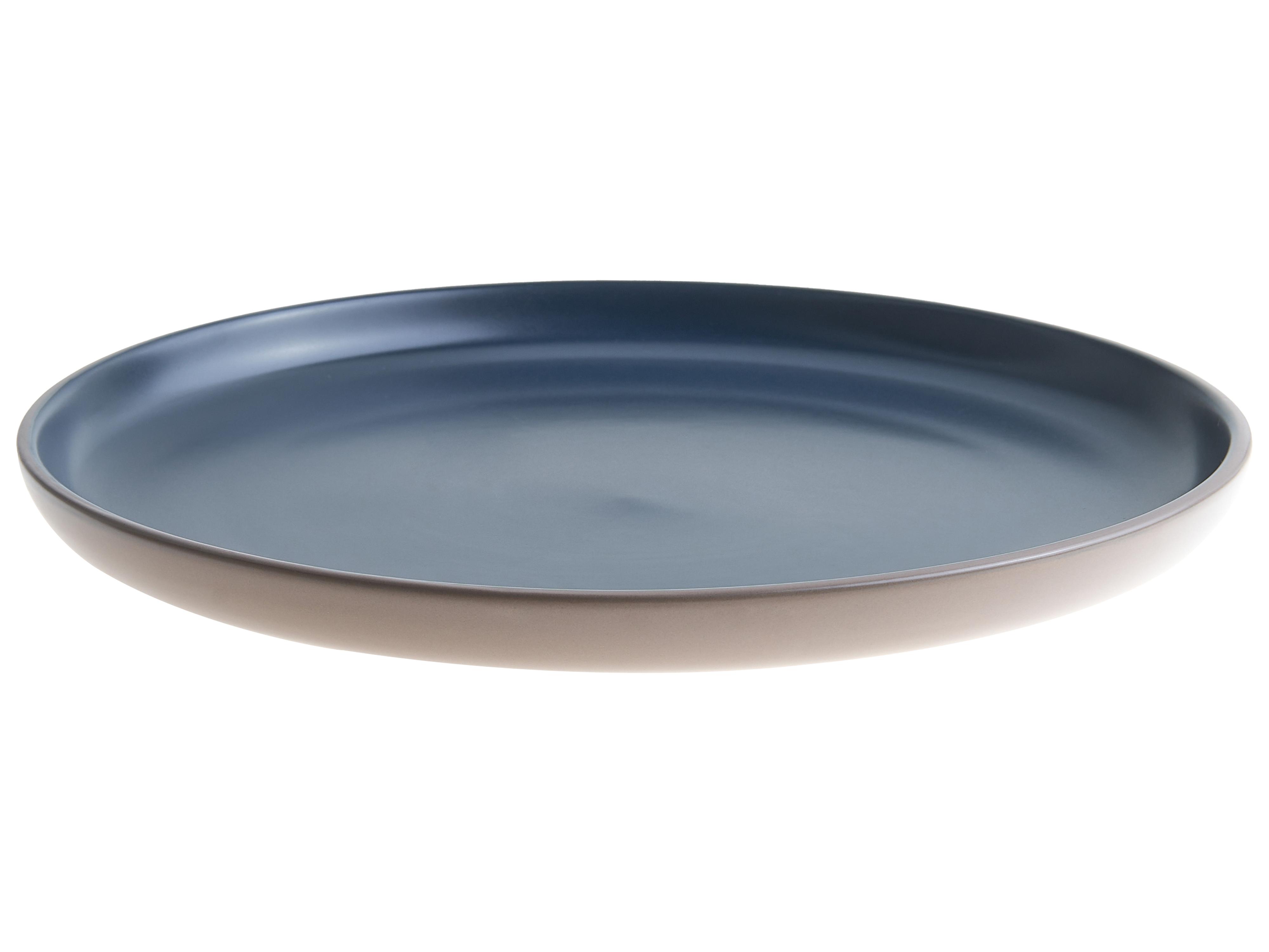 16-delige serviesset NUTMEG Steengoed Beige/blauw